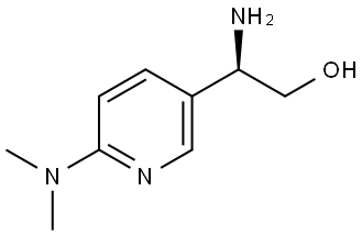 (R)-2-amino-2-(6-(dimethylamino)pyridin-3-yl)ethan-1-ol Structure