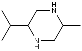 2-isopropyl-5-methylpiperazine Struktur