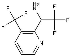 2,2,2-TRIFLUORO-1-[3-(TRIFLUOROMETHYL)(2-PYRIDYL)]ETHYLAMINE Structure