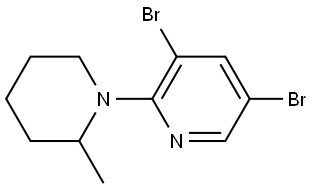 3,5-Dibromo-2-(2-methylpiperidin-1-yl)pyridine|