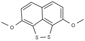 3,8-Dimethoxynaphtho[1,8-cd]-1,2-dithiole Struktur