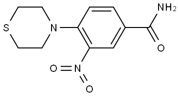Benzamide, 3-nitro-4-(4-thiomorpholinyl)- Struktur