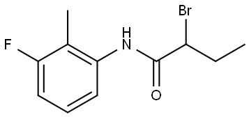 2-Bromo-N-(3-fluoro-2-methylphenyl)butanamide Structure