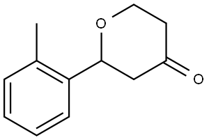 2-(o-tolyl)tetrahydro-4H-pyran-4-one Struktur