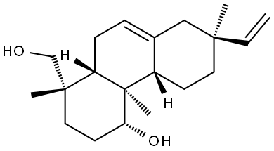 1-Phenanthrenemethanol, 7-ethenyl-1,2,3,4,4a,4b,5,6,7,8,10,10a-dodecahydro-4-hydroxy-1,4a,7-trimethyl-, (1S,4R,4aR,4bS,7S,10aS)-|化合物 7,15-Isopimaradiene-1,19-diol