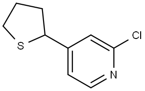 2-Chloro-4-(tetrahydrothiophen-2-yl)pyridine Struktur