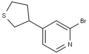 2-Bromo-4-(tetrahydrothiophen-3-yl)pyridine|