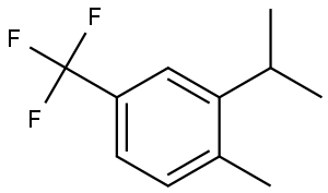 1-Methyl-2-(1-methylethyl)-4-(trifluoromethyl)benzene Structure