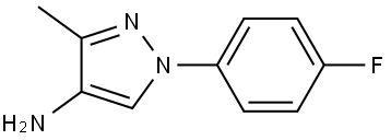 1-(4-fluorophenyl)-3-methyl-1H-pyrazol-4-amine Structure