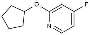 2-(cyclopentyloxy)-4-fluoropyridine Struktur