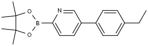 5-(4-Ethylphenyl)pyridine-2-boronic acid pinacol ester Struktur
