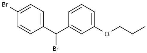 1-[Bromo(4-bromophenyl)methyl]-3-propoxybenzene Structure