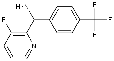 (3-fluoropyridin-2-yl)(4-(trifluoromethyl)phenyl)methanamine Structure