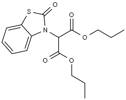2-(2-OXO-BENZOTHIAZOL-3-YL)-MALONIC ACID DIPROPYL ESTER|