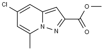 Methyl 5-chloro-7-methylpyrazolo[1,5-a]pyridine-2-carboxylate Struktur