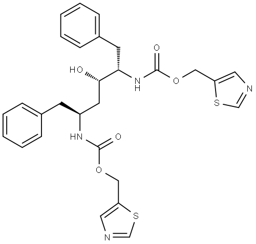 2,5-Thiazolylmethyl Diacarbonate Struktur