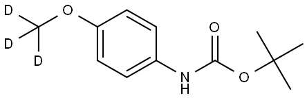 tert-butyl (4-(methoxy-d3)phenyl)carbamate Structure