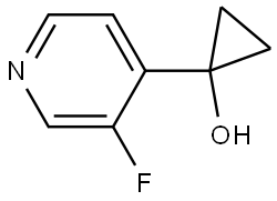 1-(3-Fluoro-4-pyridinyl)cyclopropanol Structure