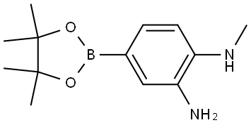 1,2-Benzenediamine, N1-methyl-4-(4,4,5,5-tetramethyl-1,3,2-dioxaborolan-2-yl)- Struktur