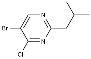 5-bromo-4-chloro-2-isobutylpyrimidine Struktur