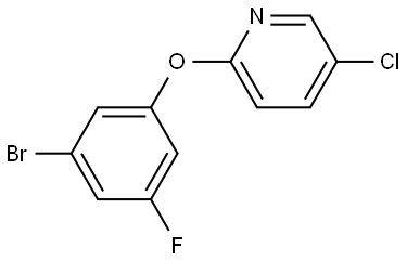 2-(3-Bromo-5-fluorophenoxy)-5-chloropyridine Structure