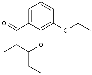 3-Ethoxy-2-(1-ethylpropoxy)benzaldehyde Structure