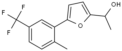 α-Methyl-5-[2-methyl-5-(trifluoromethyl)phenyl]-2-furanmethanol Structure