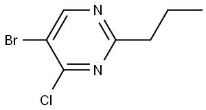 5-bromo-4-chloro-2-propylpyrimidine Struktur