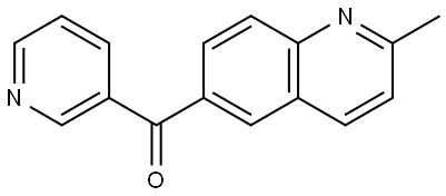 (2-Methyl-6-quinolinyl)-3-pyridinylmethanone, 1538728-80-1, 结构式