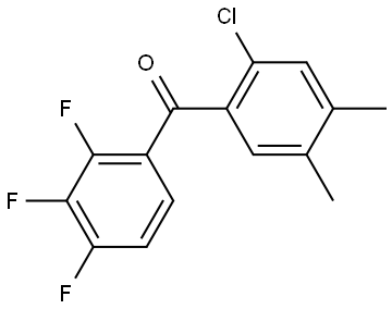 Methanone, (2-chloro-4,5-dimethylphenyl)(2,3,4-trifluorophenyl)- 结构式