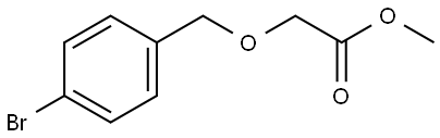 甲基2-((4-溴苄基)氧)乙酸酯, 1548155-01-6, 结构式