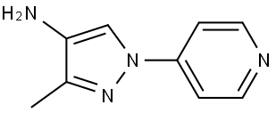 3-methyl-1-(pyridin-4-yl)-1H-pyrazol-4-amine Struktur