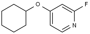 4-(cyclohexyloxy)-2-fluoropyridine Struktur