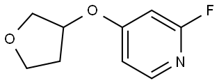 2-fluoro-4-((tetrahydrofuran-3-yl)oxy)pyridine Struktur