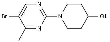1-(5-bromo-4-methylpyrimidin-2-yl)piperidin-4-ol Structure
