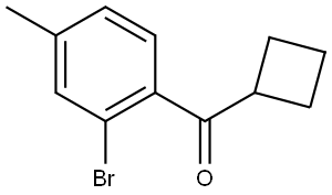 (2-Bromo-4-methylphenyl)cyclobutylmethanone Structure