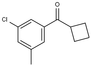 (3-Chloro-5-methylphenyl)cyclobutylmethanone Structure