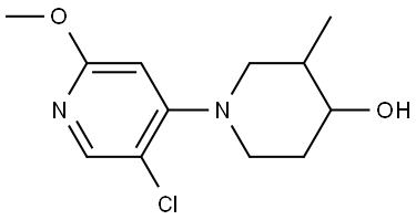 1-(5-chloro-2-methoxypyridin-4-yl)-3-methylpiperidin-4-ol Struktur
