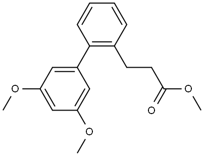 Methyl 3′,5′-dimethoxy[1,1′-biphenyl]-2-propanoate Structure