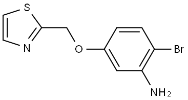 2-bromo-5-(thiazol-2-ylmethoxy)aniline Structure