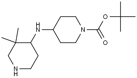 tert-butyl 4-((3,3-dimethylpiperidin-4-yl)amino)piperidine-1-carboxylate Structure