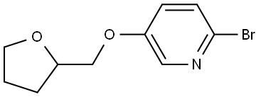 2-bromo-5-((tetrahydrofuran-2-yl)methoxy)pyridine Struktur