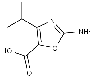 2-氨基-4-异丙基唑-5-羧酸 结构式