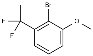 2-Bromo-1-(1,1-difluoroethyl)-3-methoxybenzene Structure