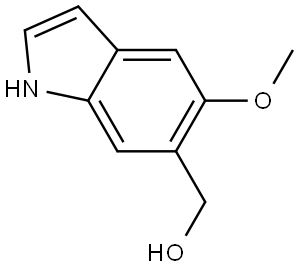 (5-Methoxy-1H-indol-6-yl)methanol Struktur