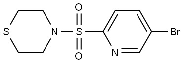 4-((5-Bromopyridin-2-yl)sulfonyl)thiomorpholine Structure