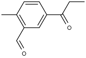 2-Methyl-5-(1-oxopropyl)benzaldehyde Structure