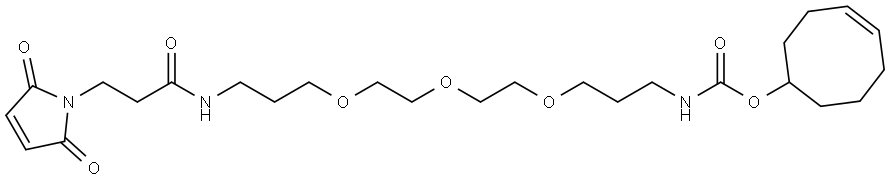TCO-PEG3-NH-MAL 结构式