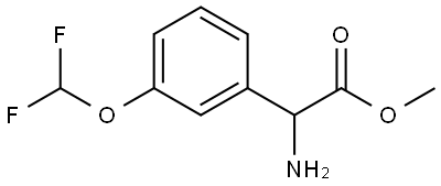 methyl 2-amino-2-(3-(difluoromethoxy)phenyl)acetate Structure