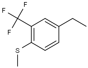 4-Ethyl-1-(methylthio)-2-(trifluoromethyl)benzene Structure